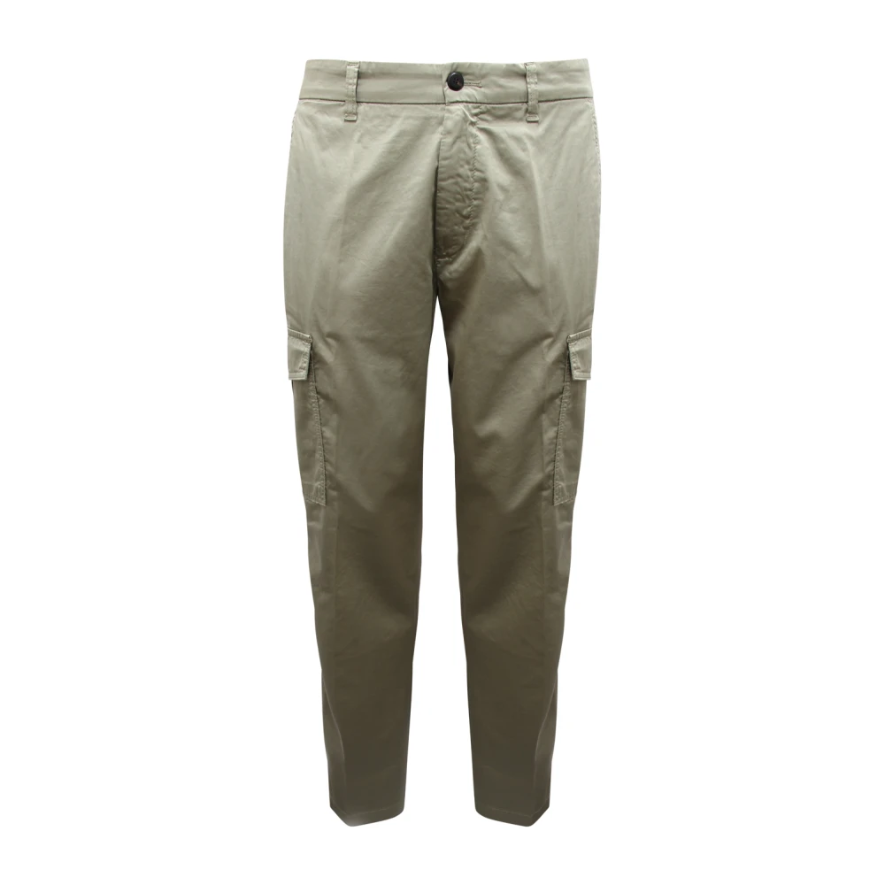 Eleventy Green P1529 Pantalone Cargo Trousers - Male - Slim-Fit Trousers - W32 - Trousers