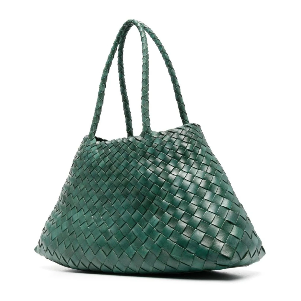 Dragon Diffusion Bosgroene geweven schoudertas Green Dames