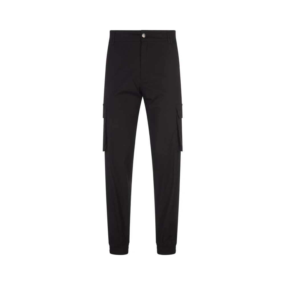 Philipp Plein Zwarte Cargo Broek met Hexagon Logo Black Heren