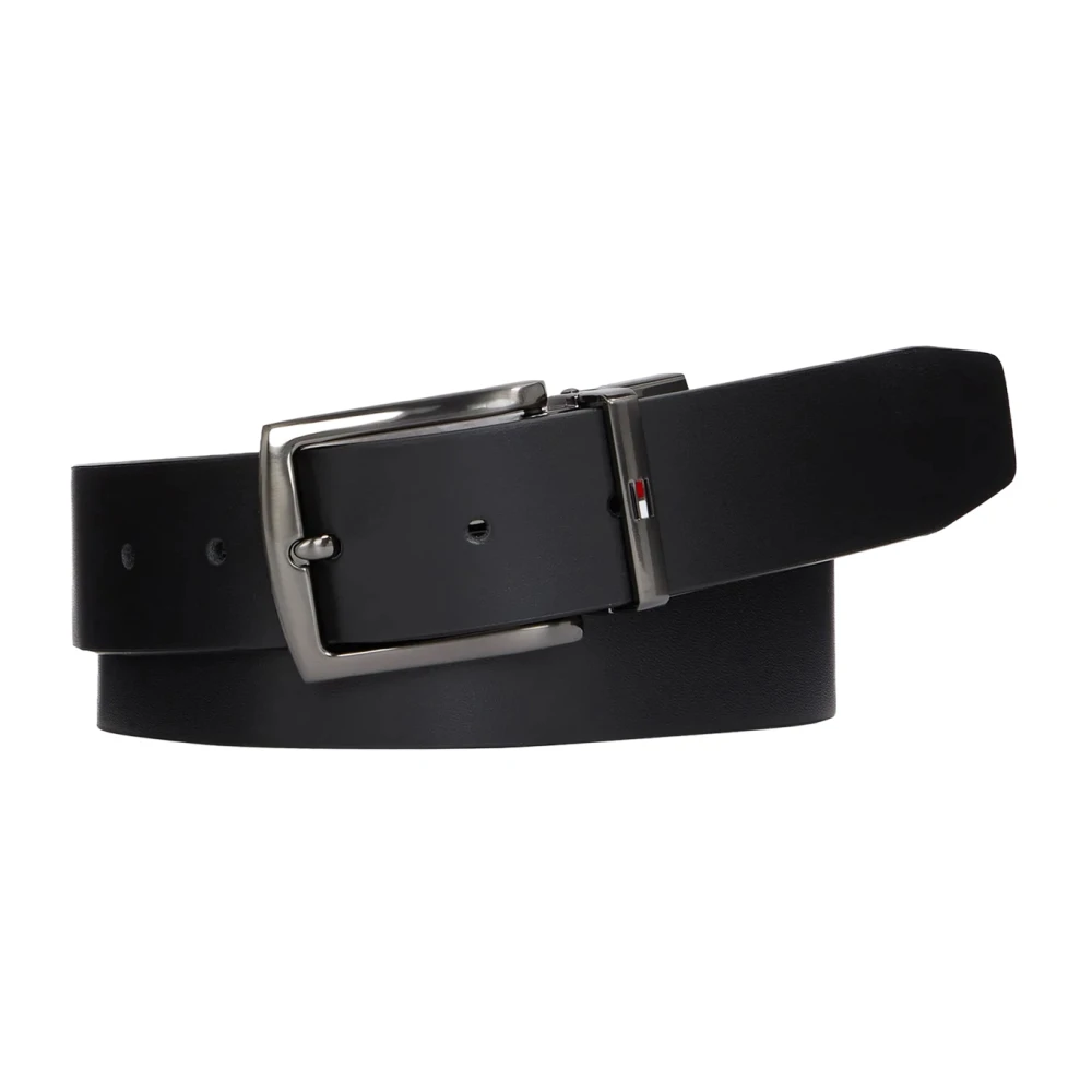 Tommy Hilfiger Denton 3.5 Leren Riem Black Heren