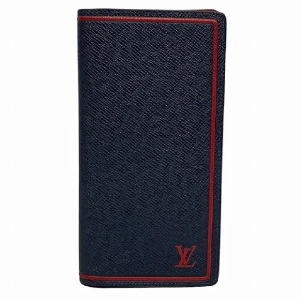 Louis Vuitton Vintage Pre-owned Leather wallets Blue Unisex