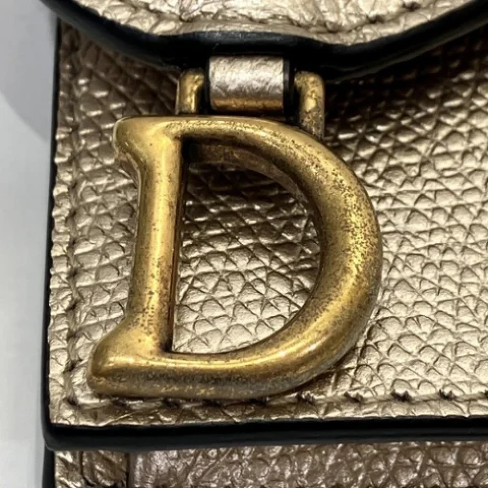 Dior Vintage Pre-owned Leather wallets Yellow Dames