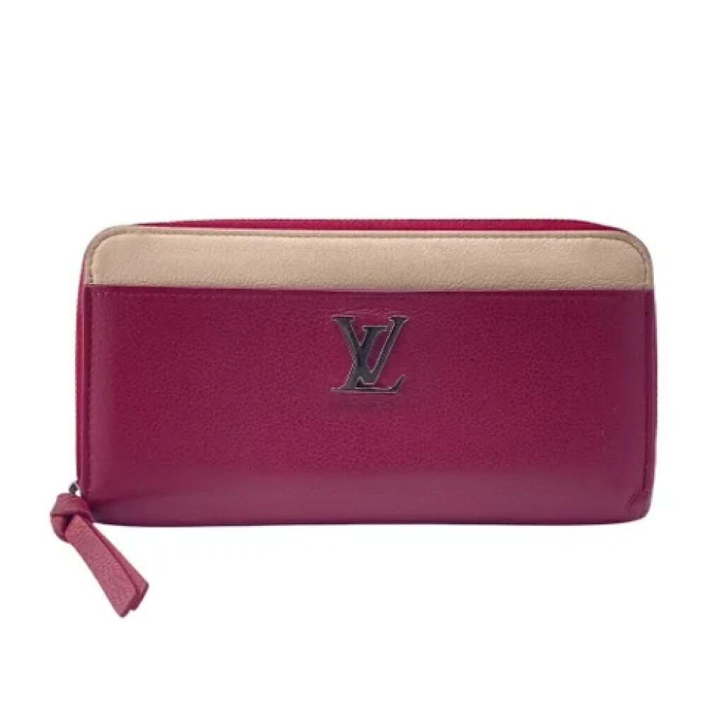 Louis Vuitton Vintage Pre-owned Leather wallets Pink Dames