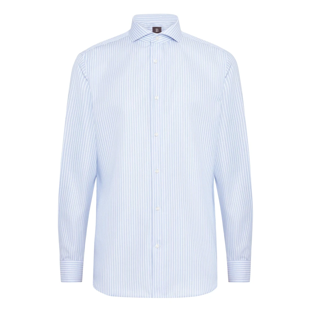 Boggi Milano Ultimate Non-Iron Hemd Blue Heren