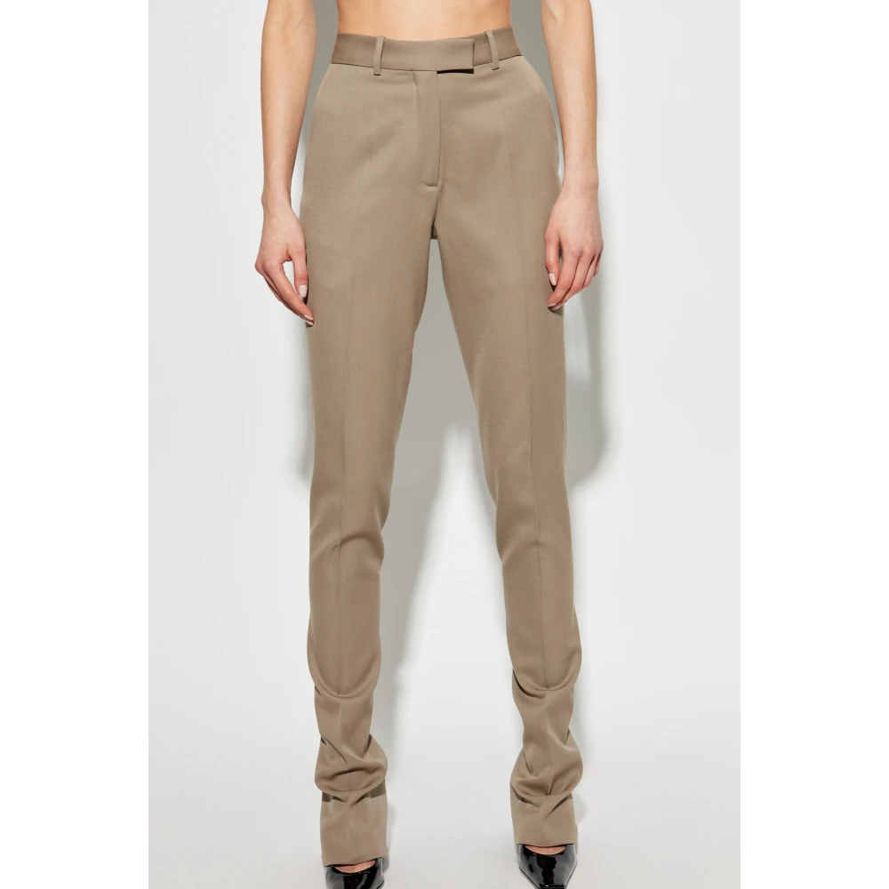 The Attico Wollen broek Beige Dames