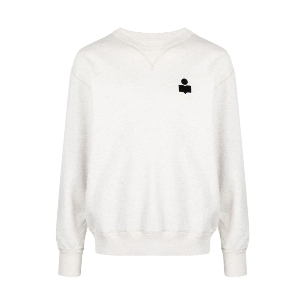 Isabel marant Grijze Sweatshirt met Logo Print Gray Heren