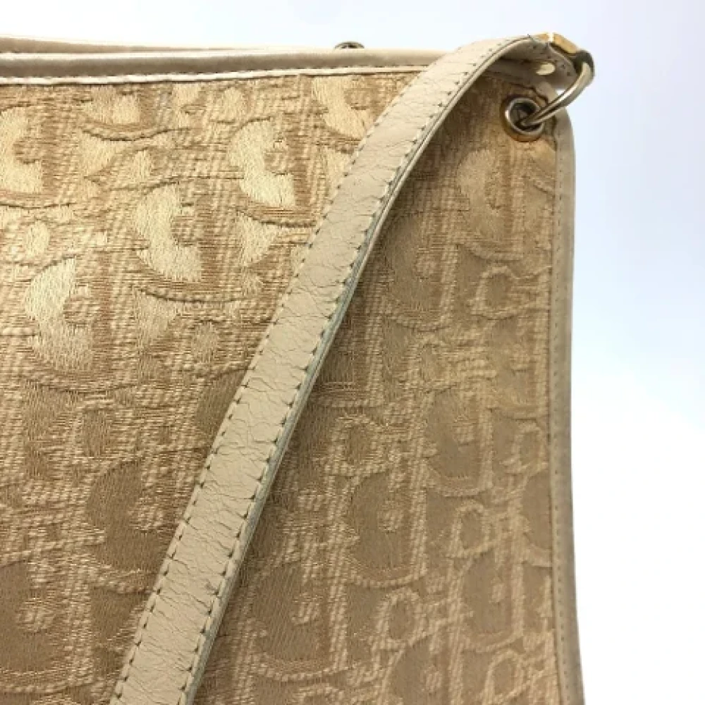 Dior Vintage Pre-owned Fabric dior-bags Beige Dames