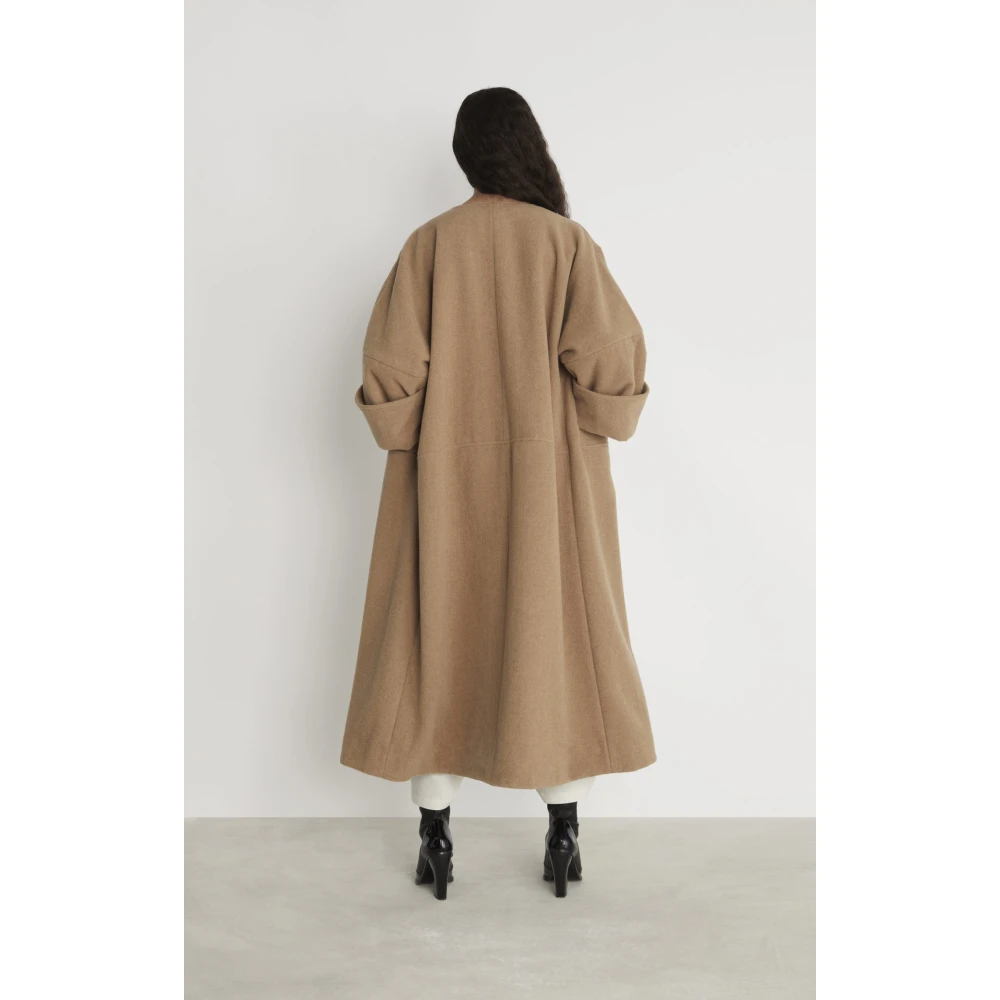 Rodebjer Nusa Wollen Jas Beige Dames