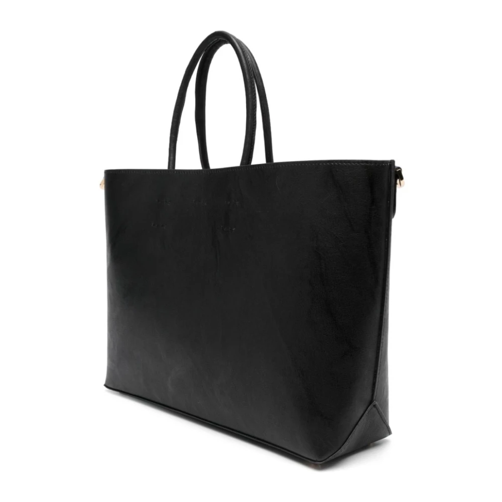 N21 Zwarte Leren Schoudertas Black Dames