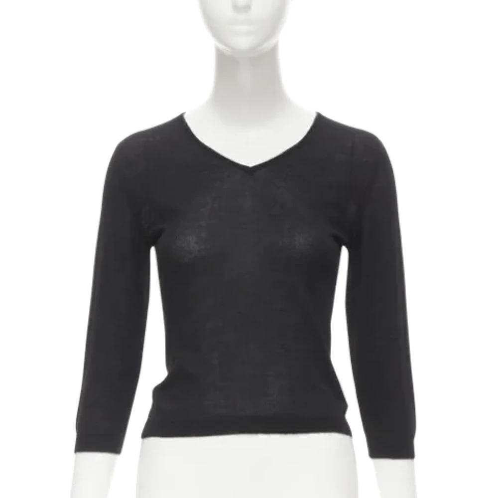 Versace Pre-owned Cashmere tops Black Dames