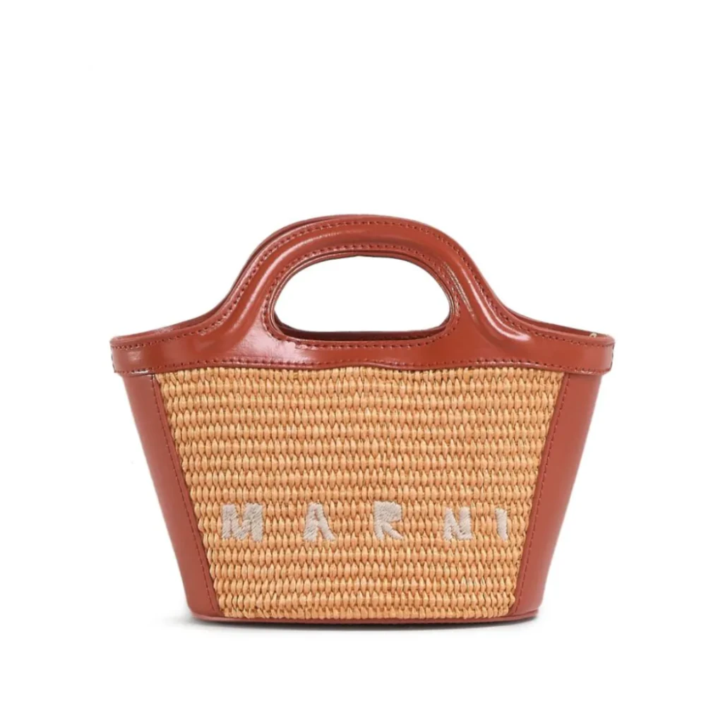 Marni Micro Pumpkin Tropicalia Brown Dames