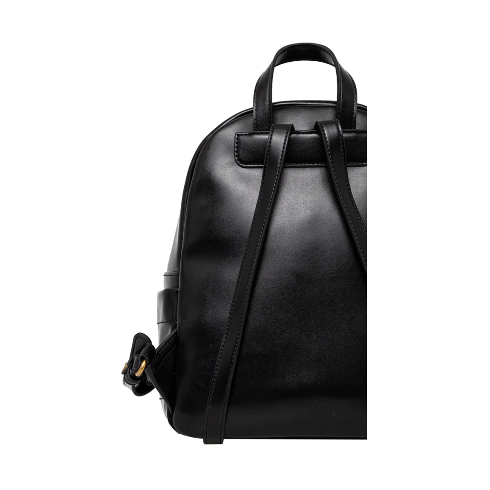 Liu Jo Zwarte Elegante Rugzak met Fonkelende Details Black Dames