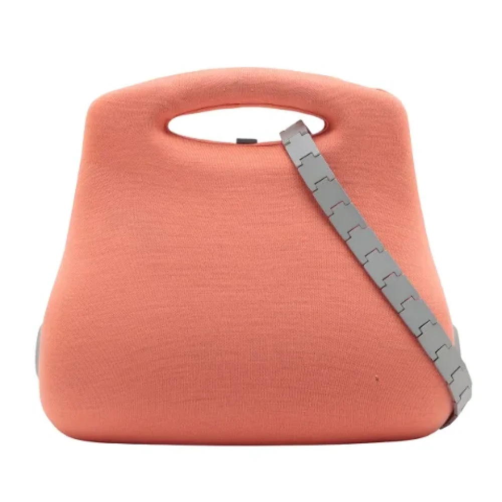 Chanel Vintage Pre-owned Canvas chanel-bags Orange Dames