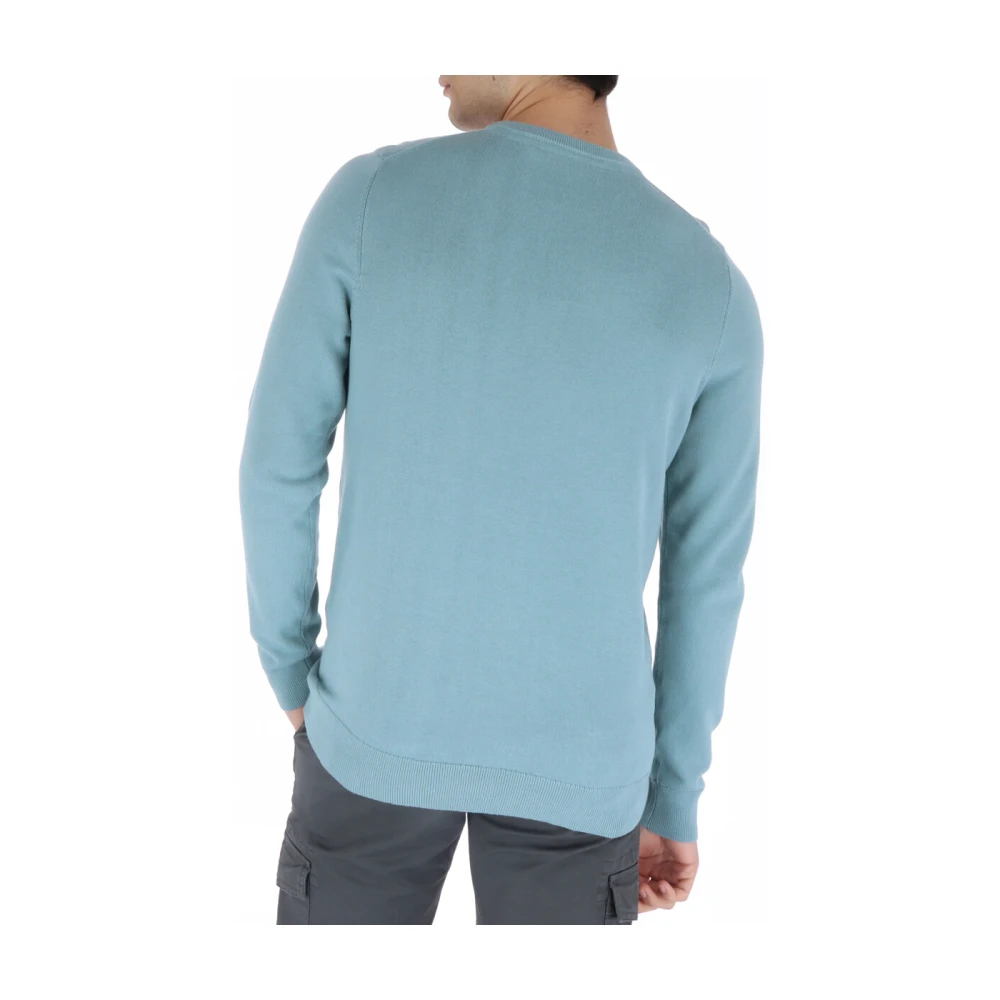 Lyle & Scott Stijlvolle Heren Gebreide kleding Kn821V Blue Heren
