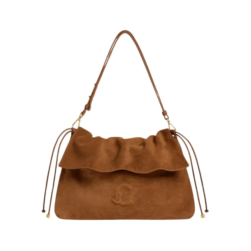 Coccinelle , Cross Body Bags, Female, Brown, One Size, Lidia Suede Crossbody Bag - Image 4
