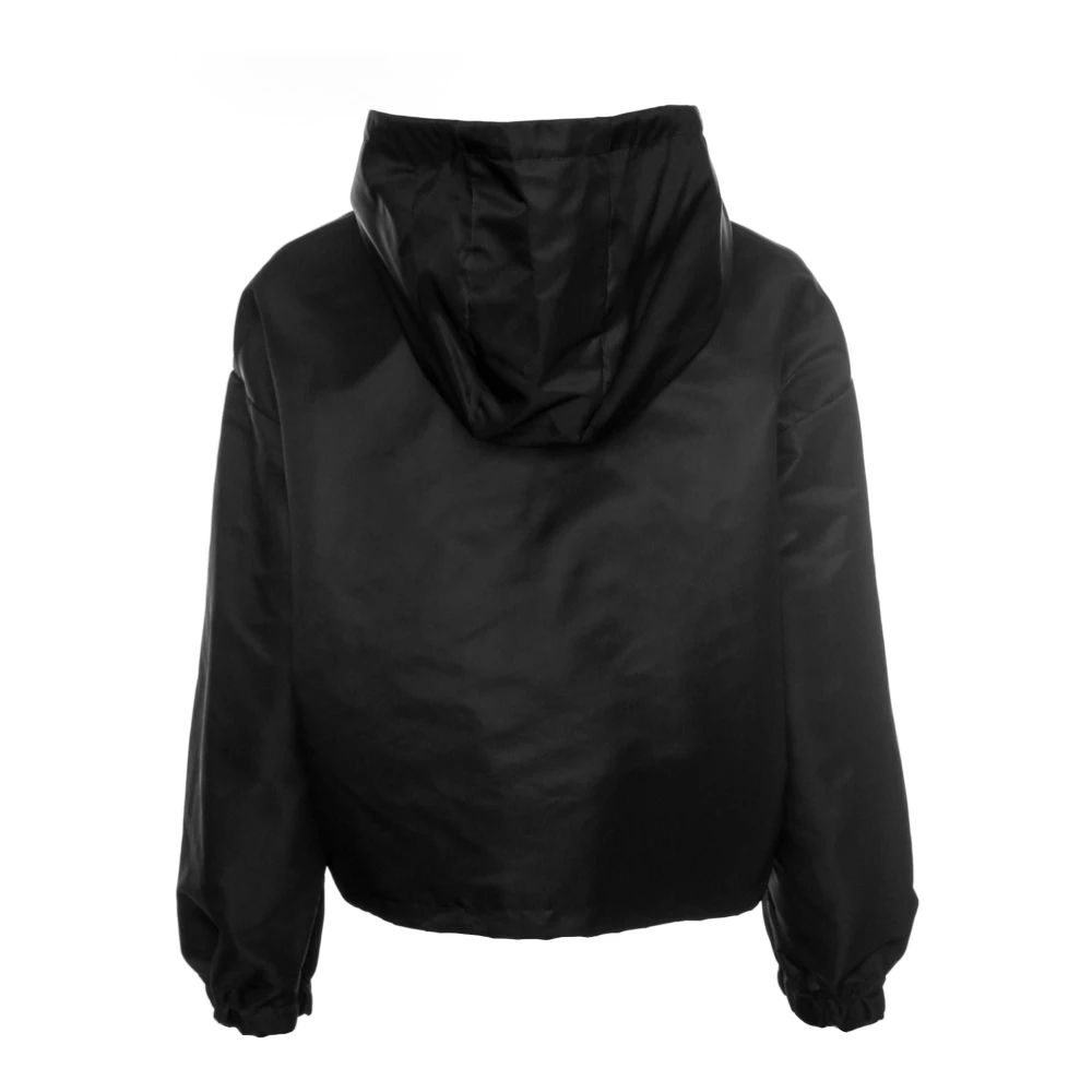 Sporty & Rich Hardloop windjack met rubberen logo Black Dames