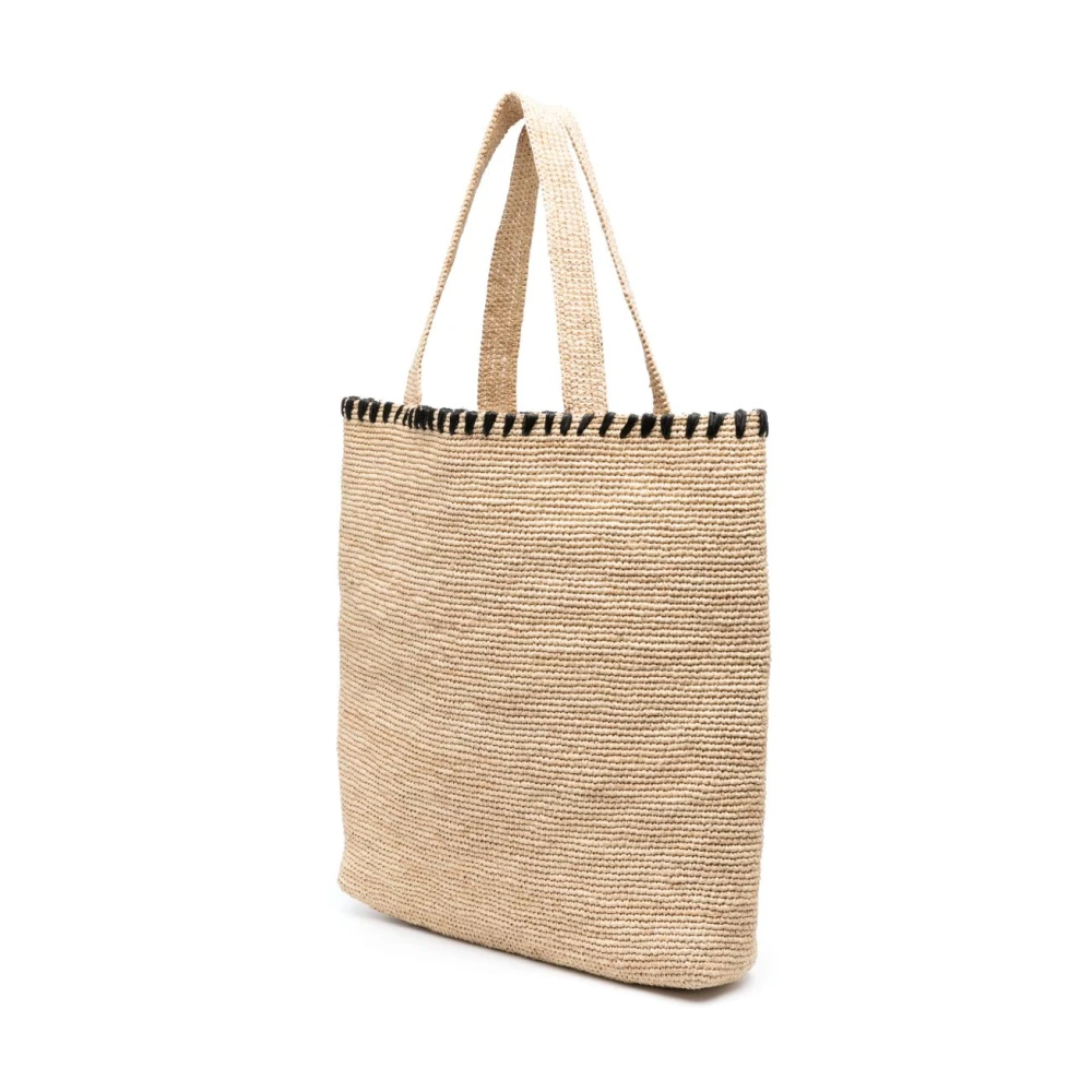 Lanvin Natuurlijk Zwarte Handtas Elegante Chic Stijl Beige Dames