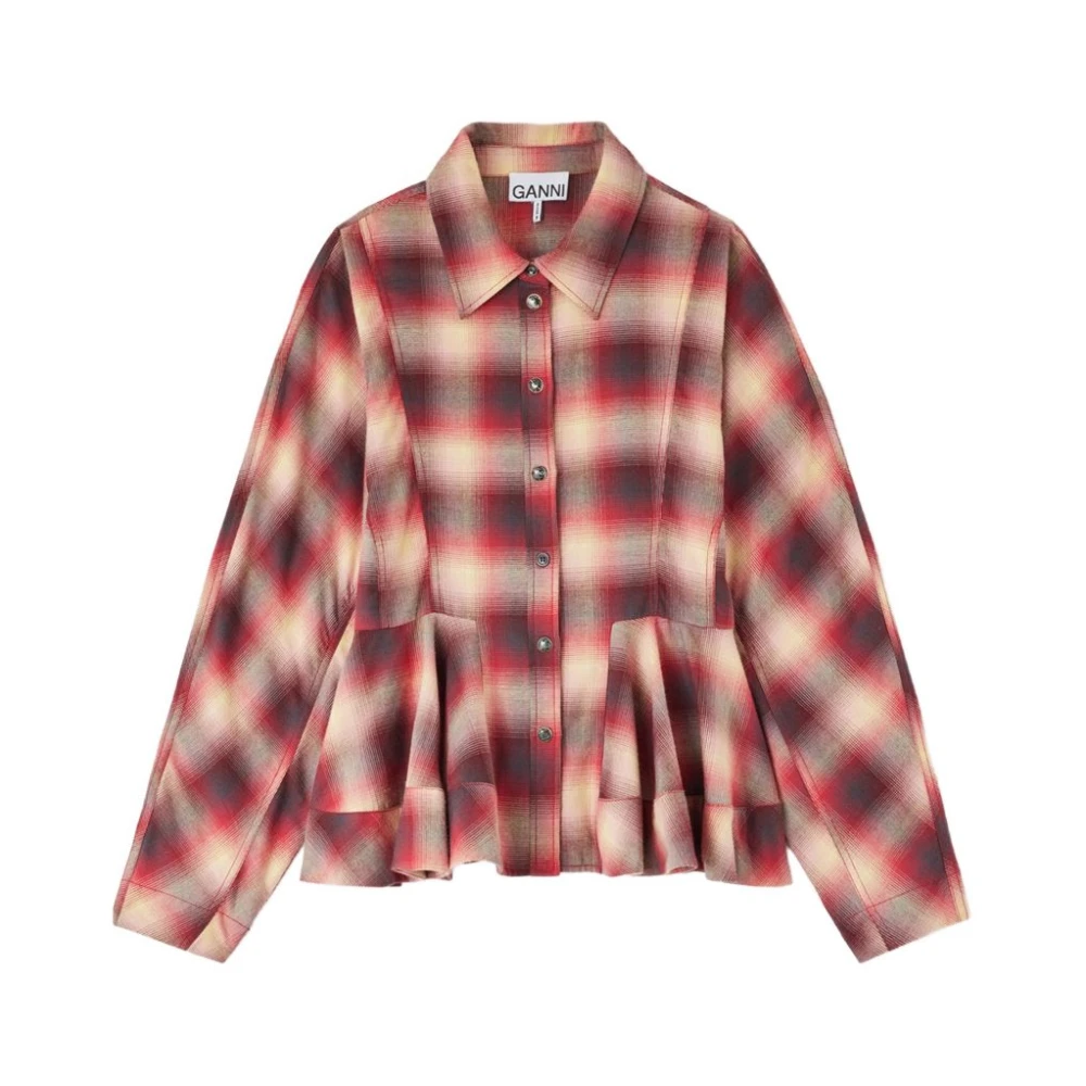 Ganni Pink Shirts, Female, M, Shirt