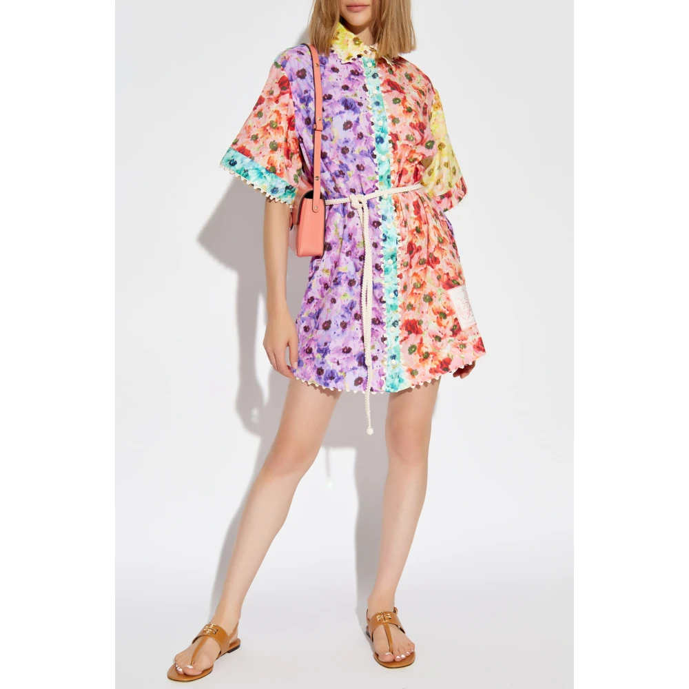 Zimmermann Bloemenmotief Jurk Multicolor Dames