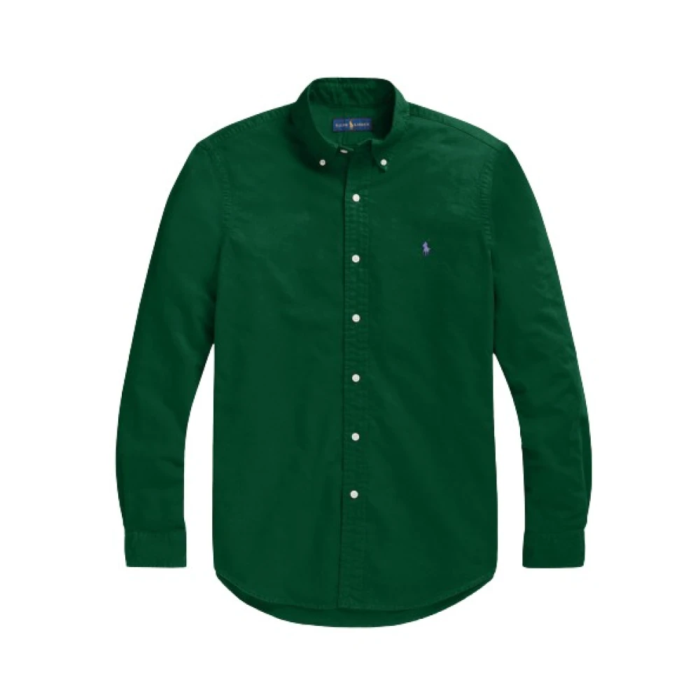 Polo Ralph Lauren Slim Fit Oxford Overhemd in New Forest Green Heren