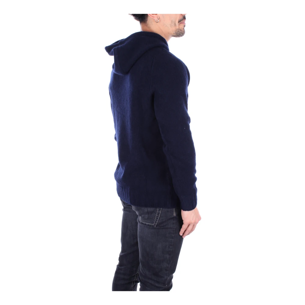 Tagliatore Blauwe Hoodie Blue Heren