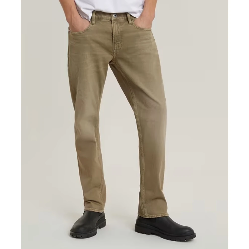 G-Star Straight Renaissance Jeans Brown Heren