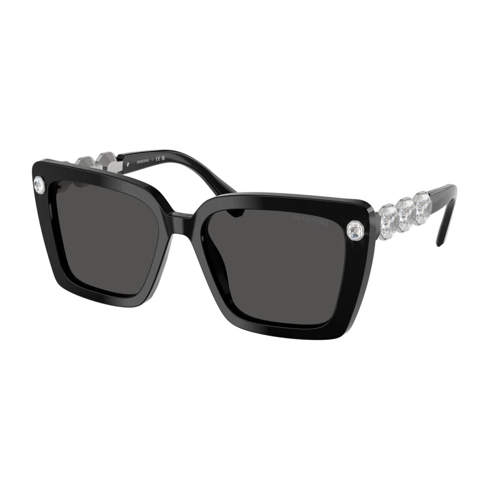 Swarovski Women's Black Sunglasses, 55 Mm, Sk6032 Sunglasses