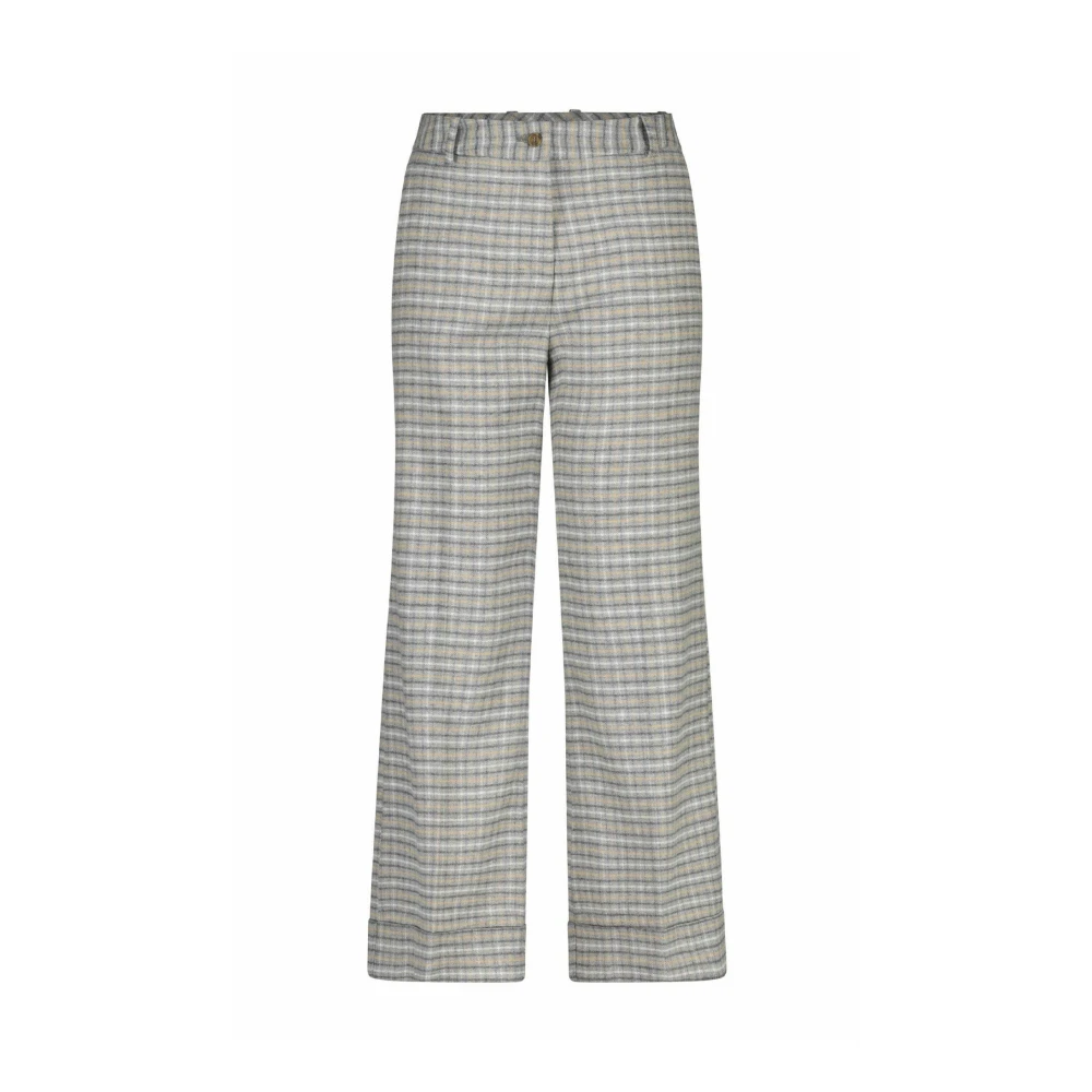 Rosso35 Wide Trousers Gray Dames