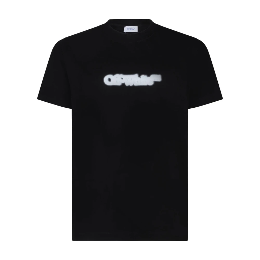 Off White Spray Arrow Grafisch T-shirt Black Heren