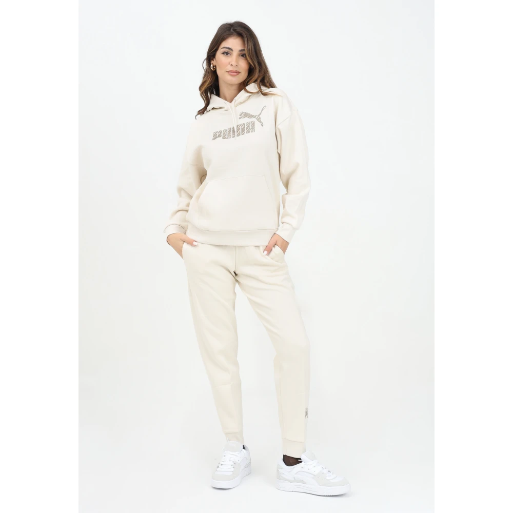 Puma Dierenprint Gebreide Loungebroek White Dames