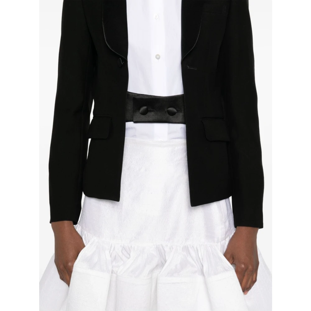 Noir Kei Ninomiya Zwarte Jassen met Unieke Stijl Black Dames