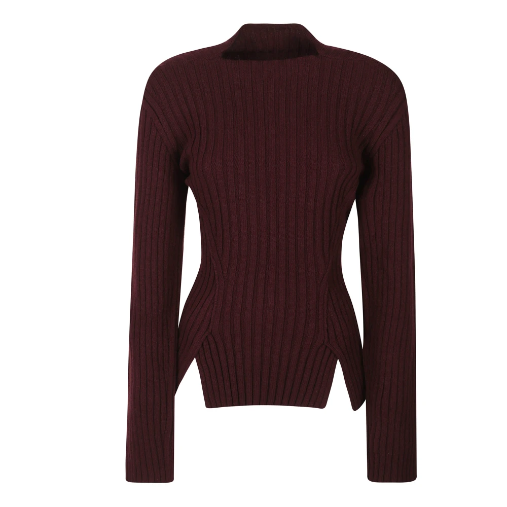 Victoria Beckham , Turtlenecks, Female, Red, M, Rib Jumper