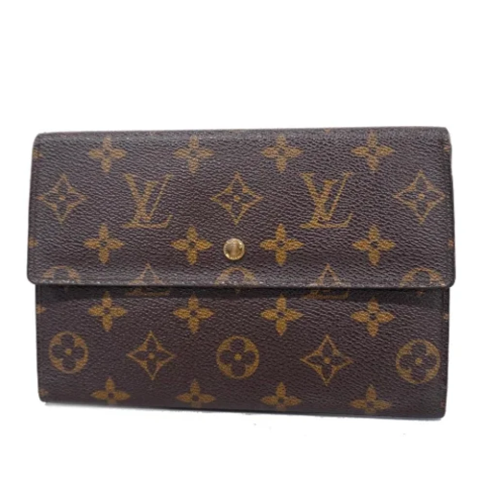 Louis Vuitton Vintage Pre-owned Canvas wallets Brown Unisex
