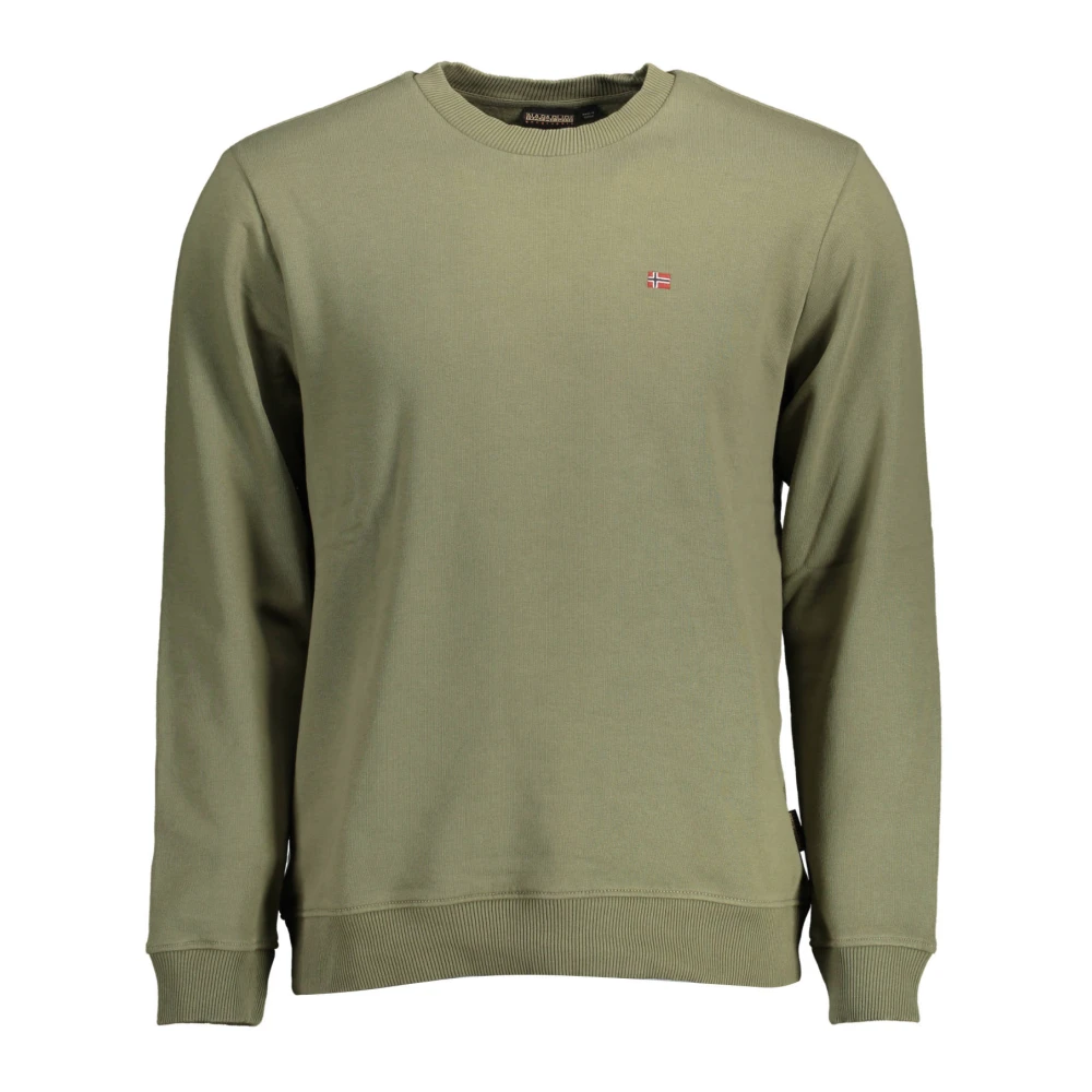 Napapijri Green Long Sleeve Sweatshirt - Male - Sweatshirts - S - Sweatshirts & Hoodies