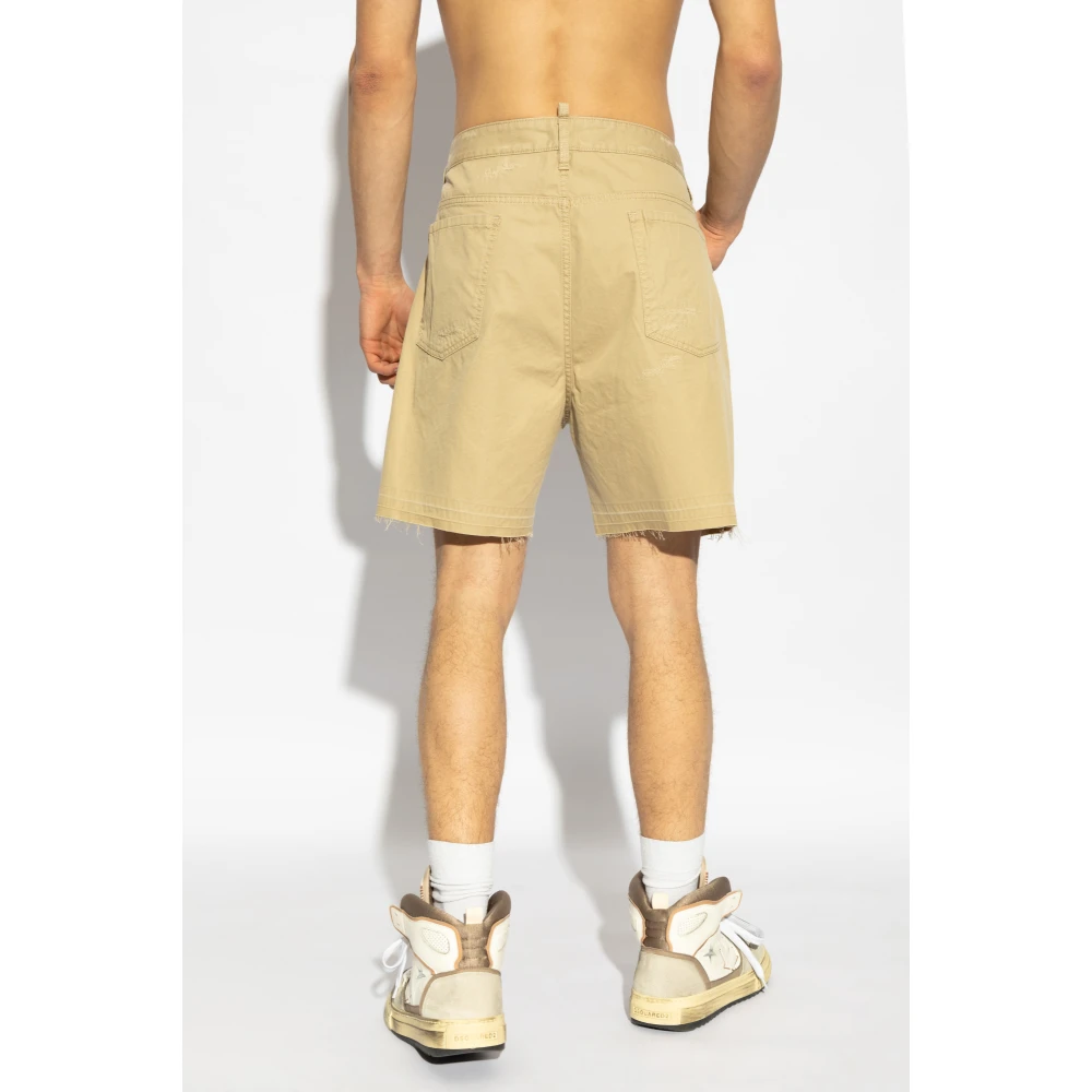 Dsquared2 Logo shorts Beige Heren