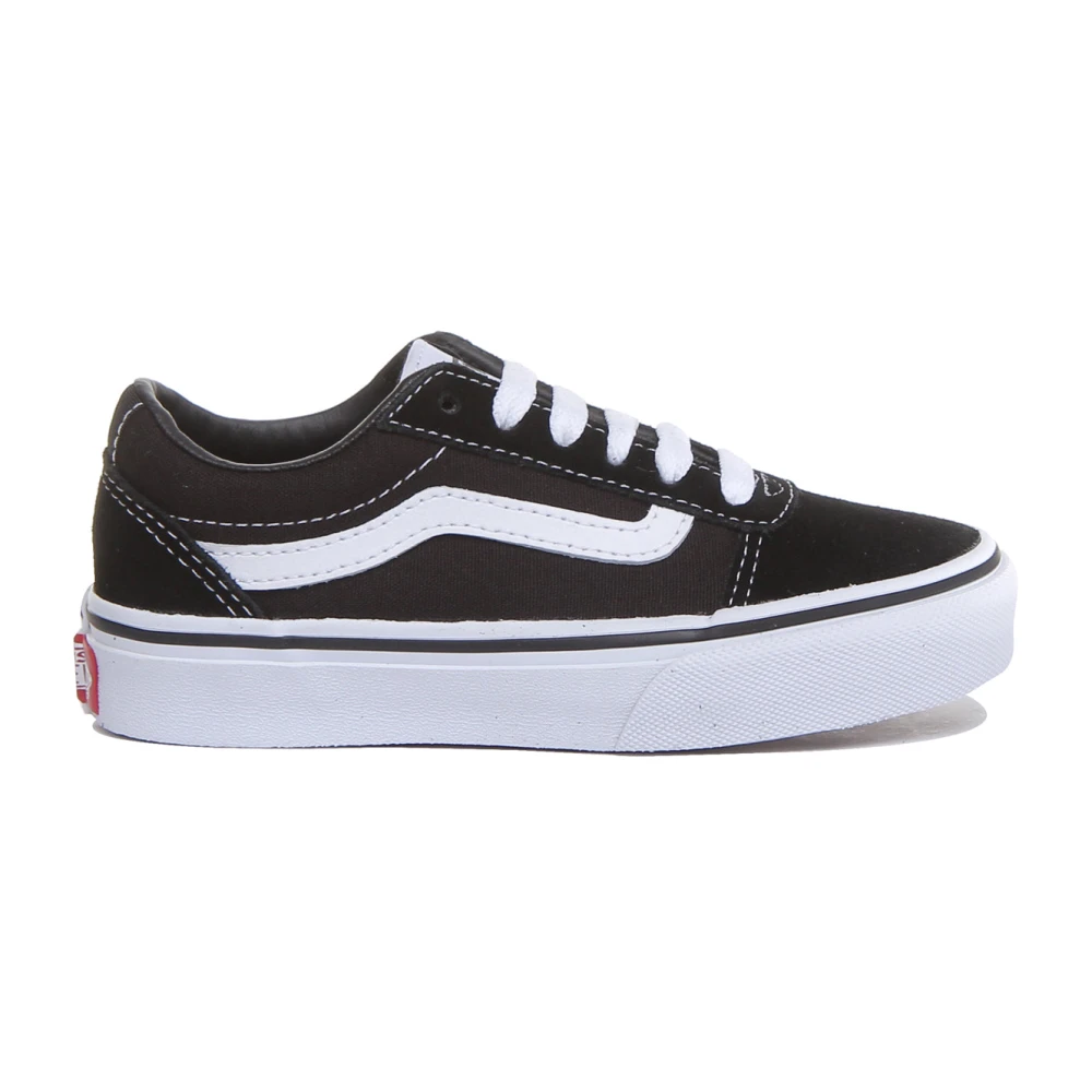 Vans Unisex Kids Black Sneakers,, White Ward Old Skool Sneaker Size 32 Eu
