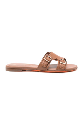 brun-lader-slip-on-sandaler-med-spanne