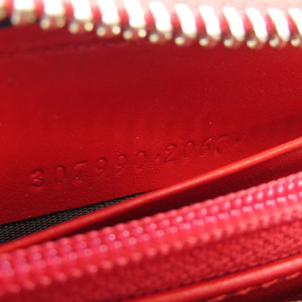 Gucci Vintage Pre-owned Leather wallets Red Dames