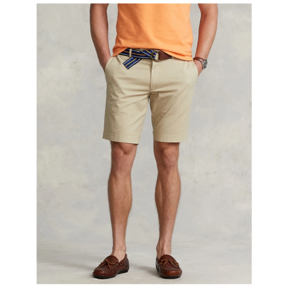 Polo Ralph Lauren Slim Fit Stretch Chino Shorts Beige Heren
