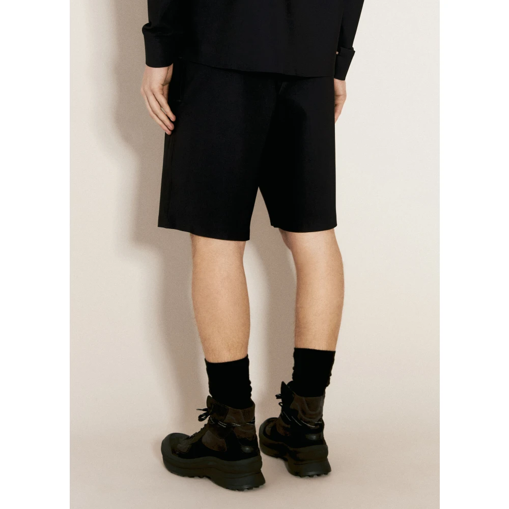 Gr10K Laser Cut Bonded Shorts Black Heren