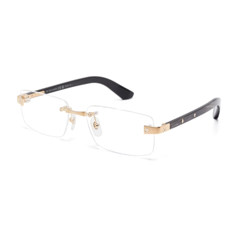 Cartier Yellow Glasses, Male, 57 Mm, Optical Frame