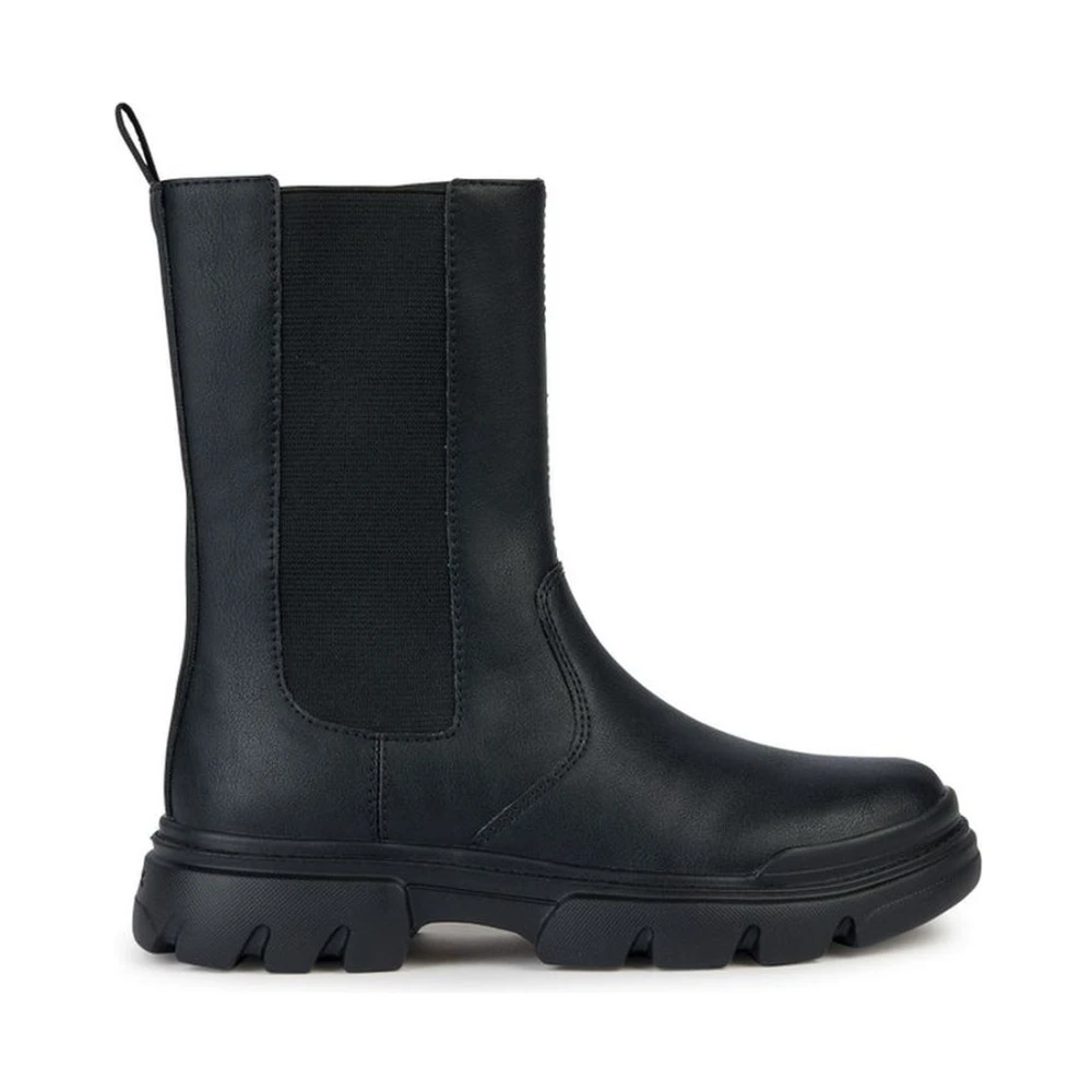 Geox Girls Black Boots,, Junette Size 31 Eu