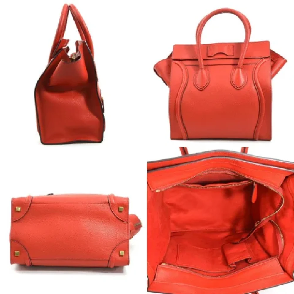Celine Vintage Pre-owned Leather celine-bags Red Dames
