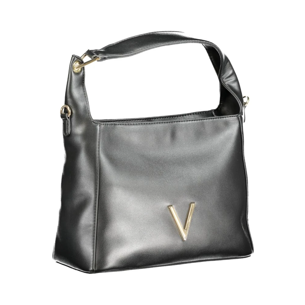 Valentino by Mario Valentino Zwarte polyethyleen schoudertas met verstelbare band Black Dames