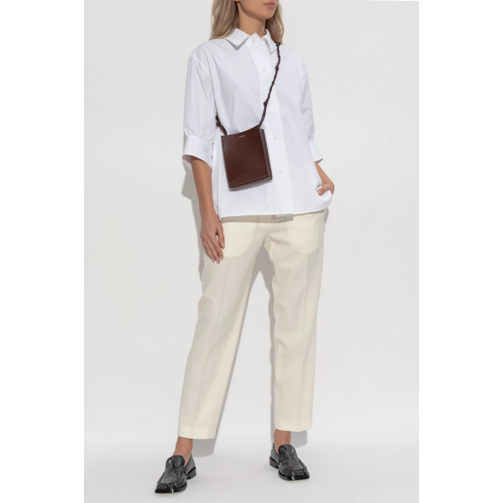 Jil Sander Wollen broek Yellow Dames