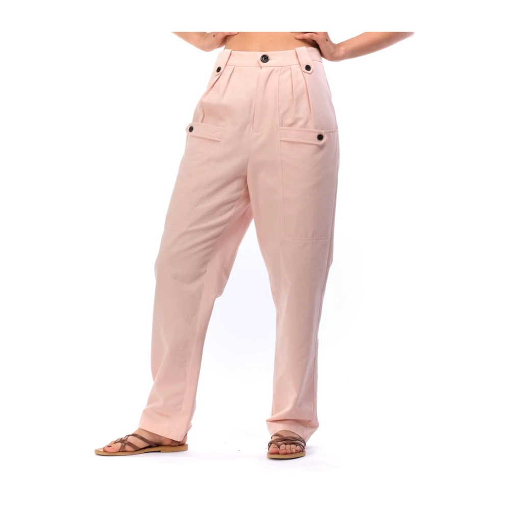 Weili Zheng Women's Pink Pantaloni Swzpl93 - Wide Trousers - Xs - Trousers