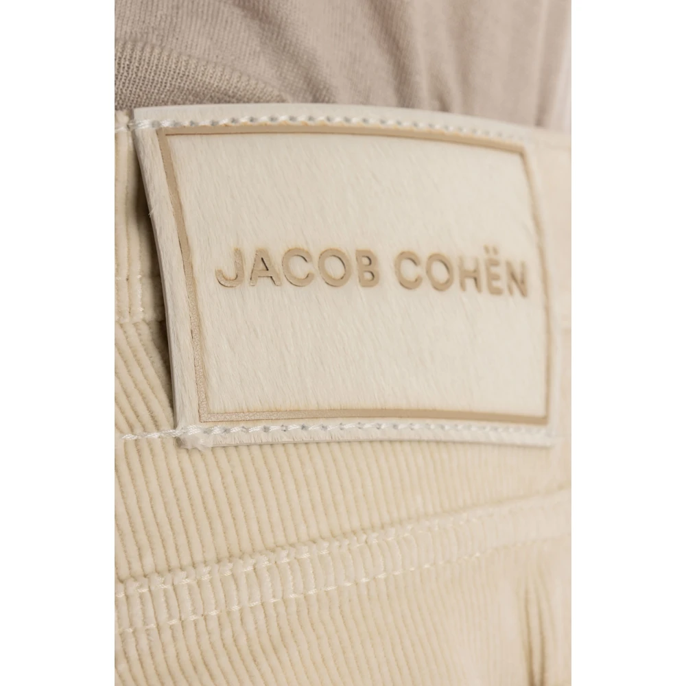 Jacob Cohën Luxe 5-pocket fluwelen jeans Beige Heren