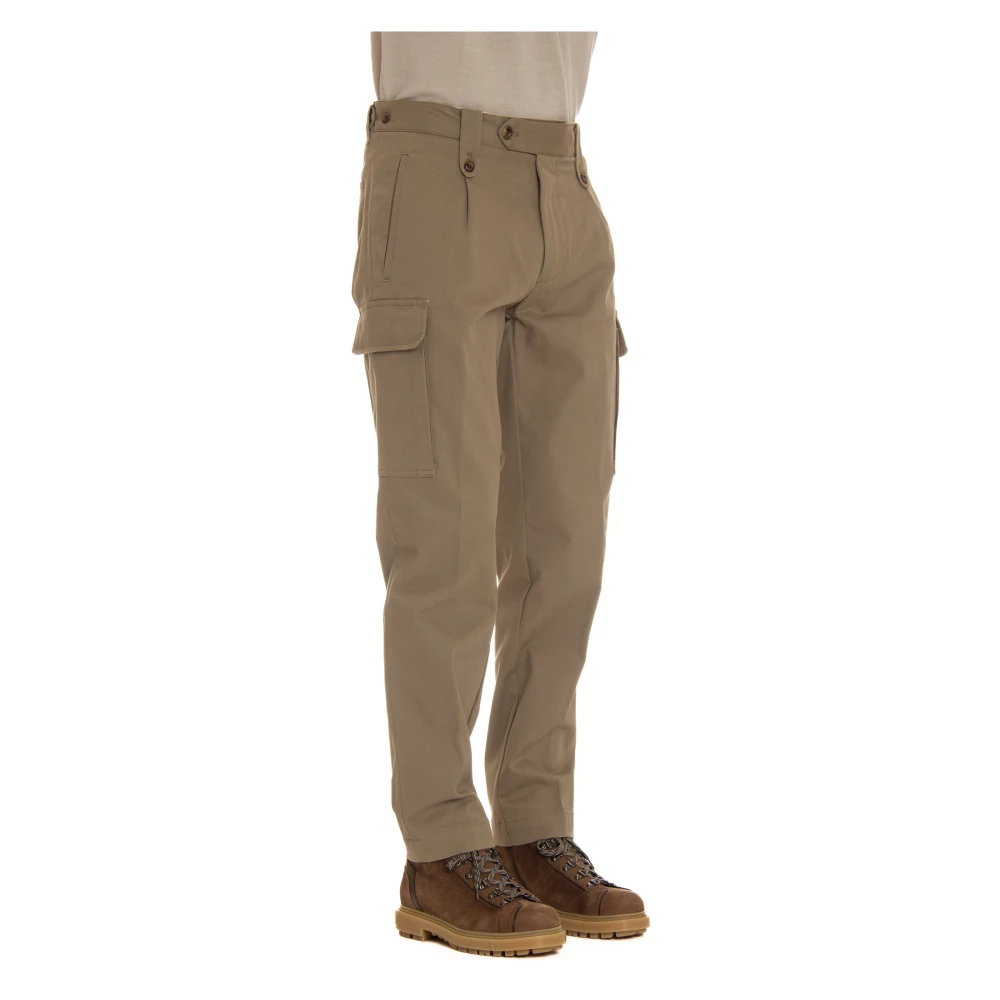 Myths Elegante broek met ritssluiting Brown Heren