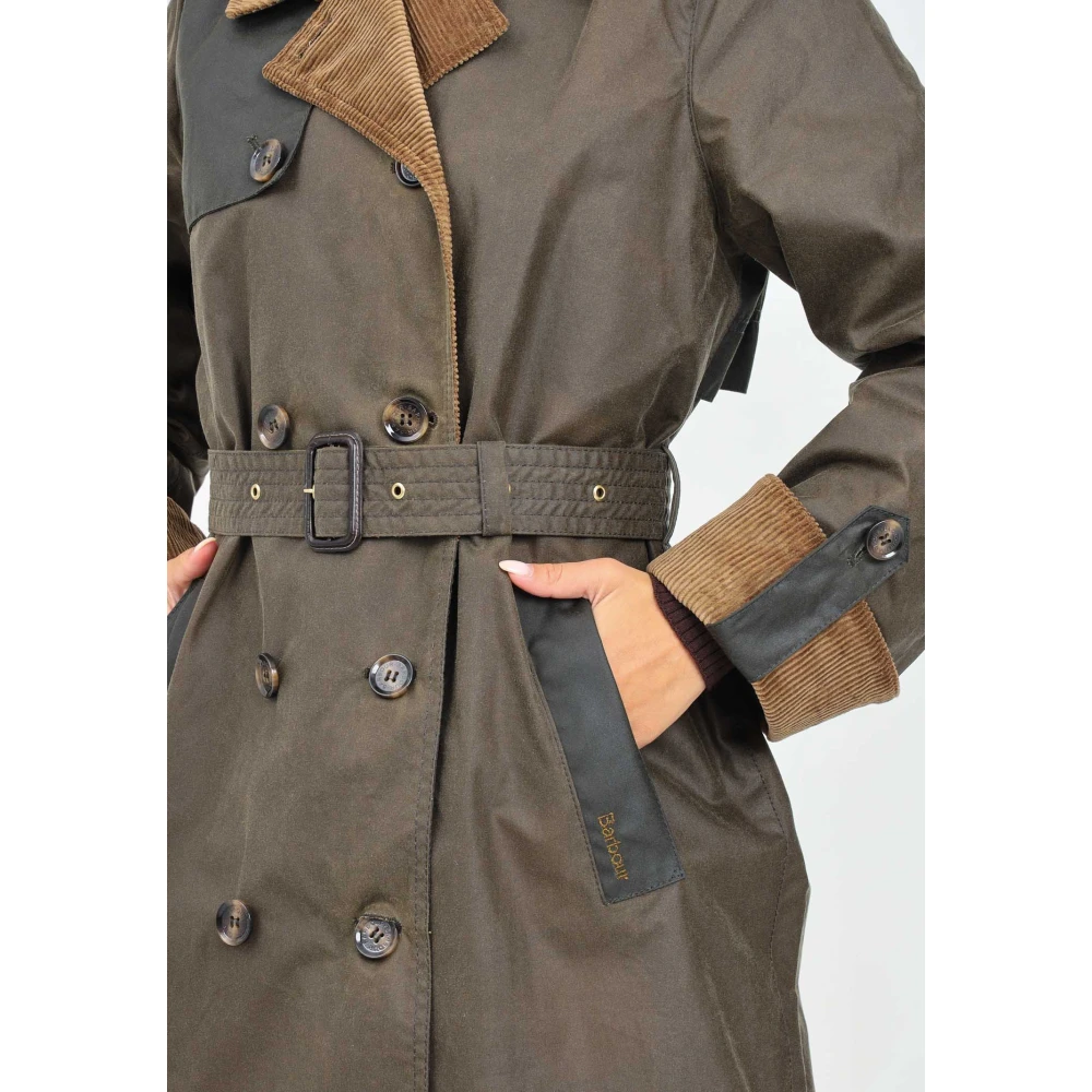 Barbour Groene Trenchcoat voor vrouwen Green Dames