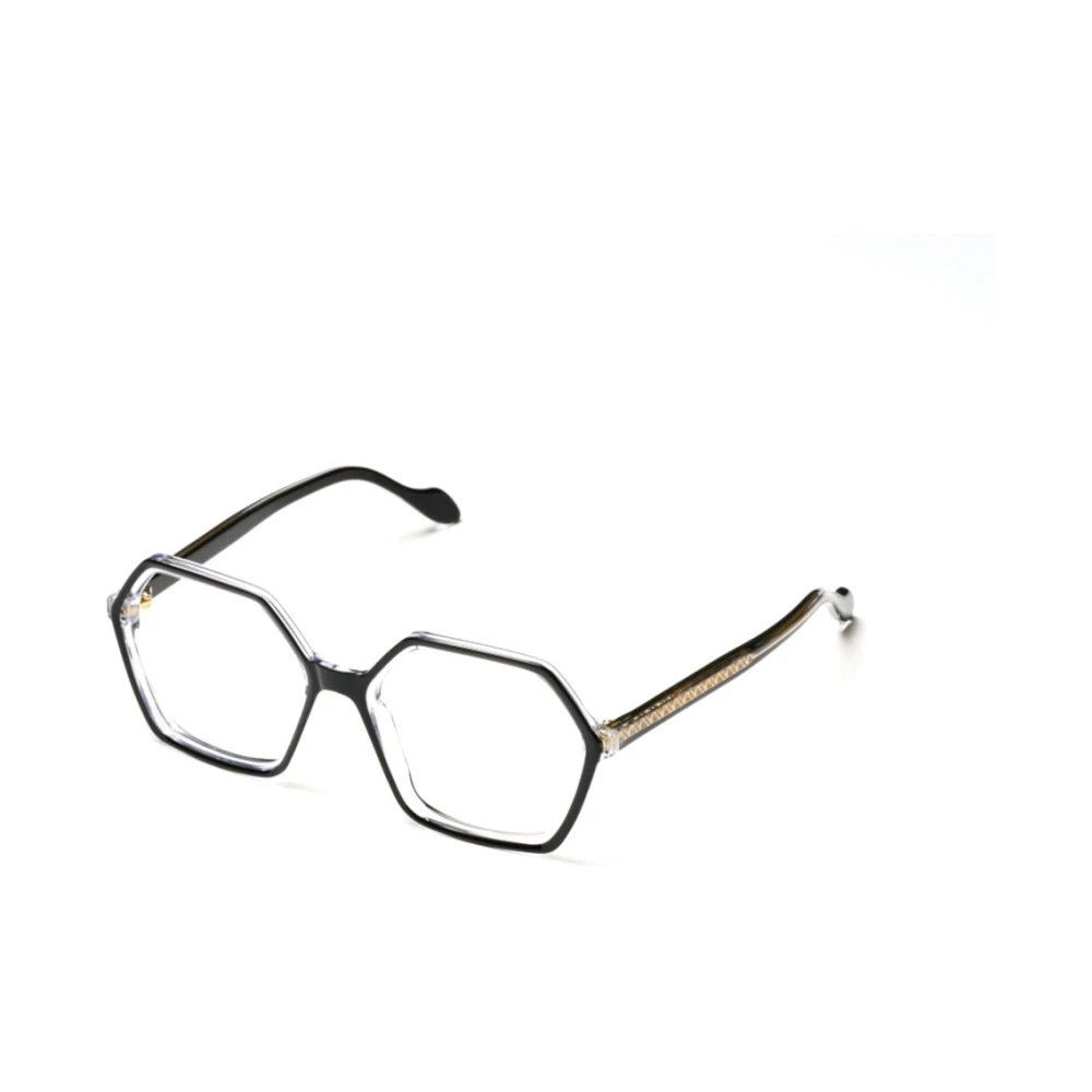Kador Unisex Black Glasses, 55 Mm, Exagon Glamour